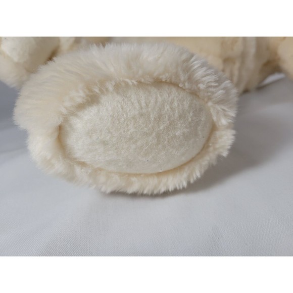 Cottage Collectibles Sue Coe Bear White Plush 18" Vintage 1999 Curved Paws GANZ - Picture 10 of 12